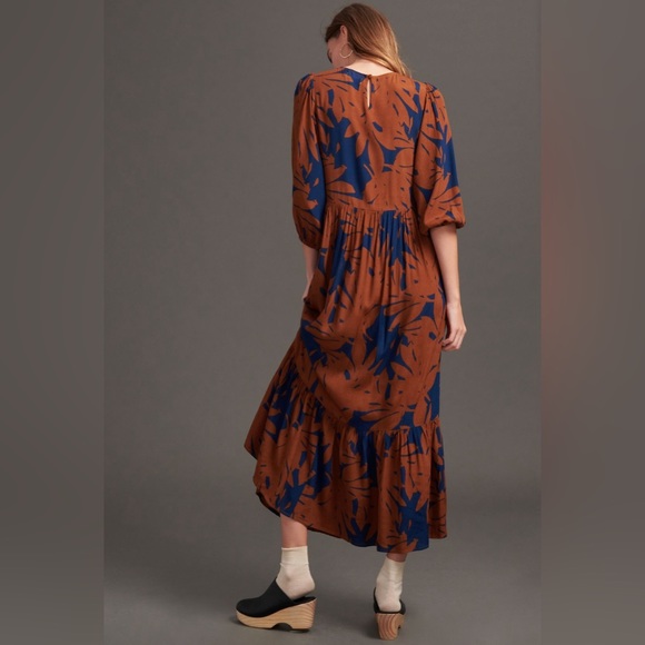 ✨ Anthropologie Kiera Maxi Dress Sz M - Picture 3 of 10